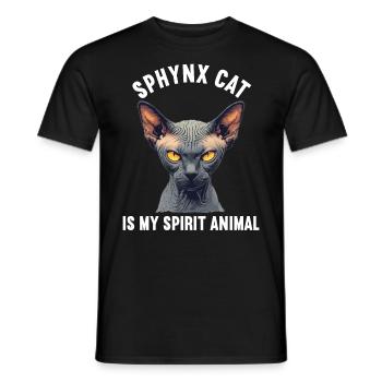 Sphynx Kätzchen Sphynx Katze - Männer T-Shirt - Schwarz - Vorne - AI Model Male 178 light (178cm)
