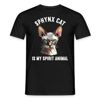 Sphynx Kätzchen Sphynx Katze - Männer T-Shirt - Schwarz - Vorne - AI Model Male 178 light (178cm)