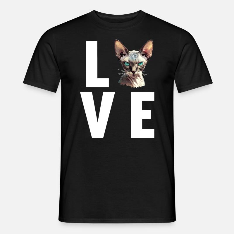 Sphynx Kätzchen Sphynx Katze - Männer T-Shirt - Schwarz