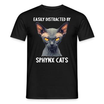 Sphynx Kätzchen Sphynx Katze - Männer T-Shirt - Schwarz - Vorne - AI Model Male 178 light (178cm)