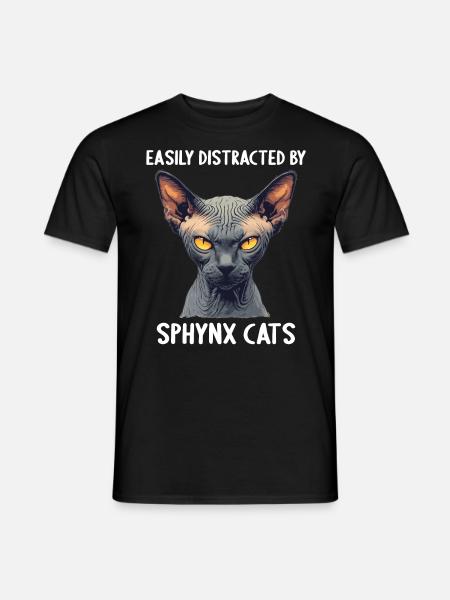 Chaton Sphynx Chat Sphynx - T-shirt homme - noir