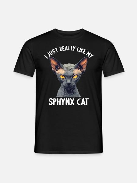 Sphynx Kitten Sphynx Cat - Men's T-Shirt - black