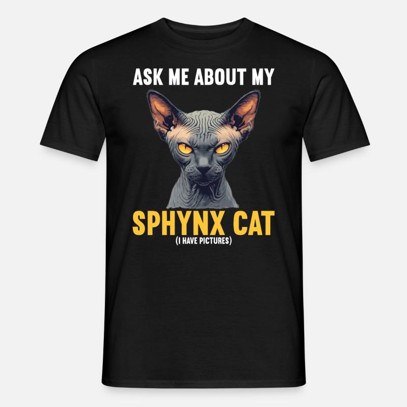Chaton Sphynx Chat Sphynx - T-shirt homme - noir
