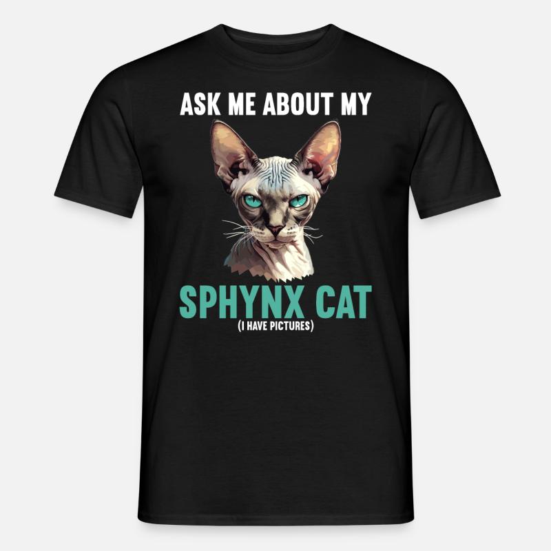 Chaton Sphynx Chat Sphynx - T-shirt homme - noir