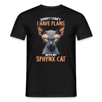 Sphynx Kätzchen Sphynx Katze - Männer T-Shirt - Schwarz - Vorne - AI Model Male 178 light (178cm)