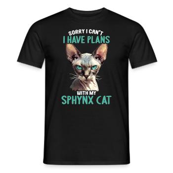 Sphynx Kitten Sphynx Cat - Men's T-Shirt - black - Front - AI Model Male 178 light (178cm)