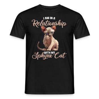 Sphynx Kätzchen Sphynx Katze - Männer T-Shirt - Schwarz - Vorne - AI Model Male 178 light (178cm)