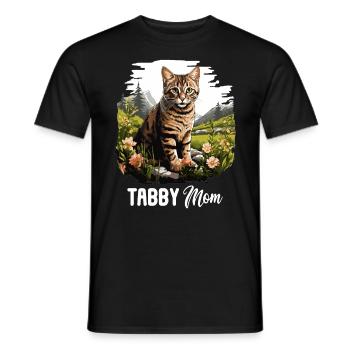 Tabby Kitten Tabby Cat - Men's T-Shirt - black - Front - AI Model Male 178 light (178cm)