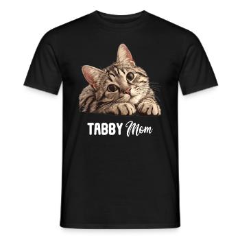 Tabby Kitten Tabby Cat - Men's T-Shirt - black - Front - AI Model Male 178 light (178cm)