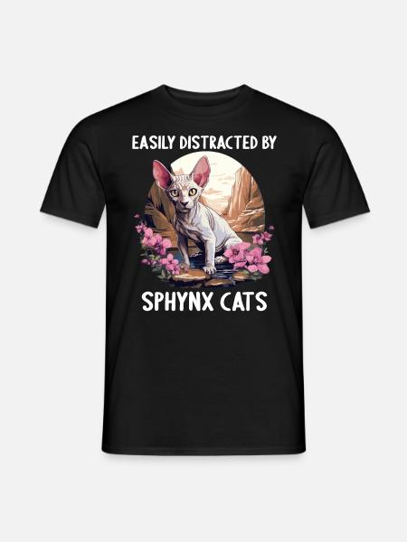 Sphynx Kitten Sphynx Cat - Men's T-Shirt - black