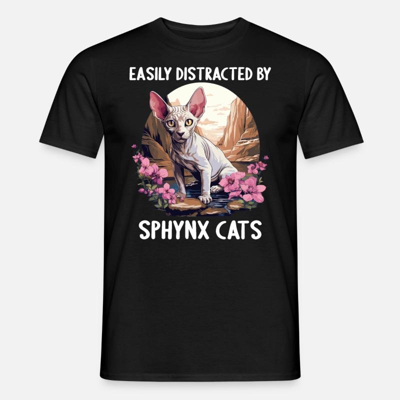 Sphynx Kätzchen Sphynx Katze - Männer T-Shirt - Schwarz