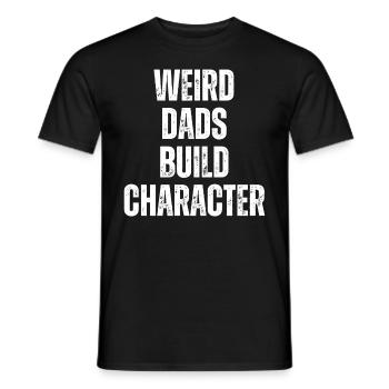 Papas bizarres Maquillage Personnage Drôle Papa - T-shirt homme - noir - Devant - AI Model Male 178 light (178cm)