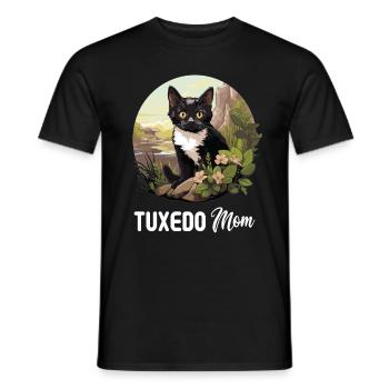 Tuxedo Kätzchen Tuxedo Katze - Männer T-Shirt - Schwarz - Vorne - AI Model Male 178 light (178cm)