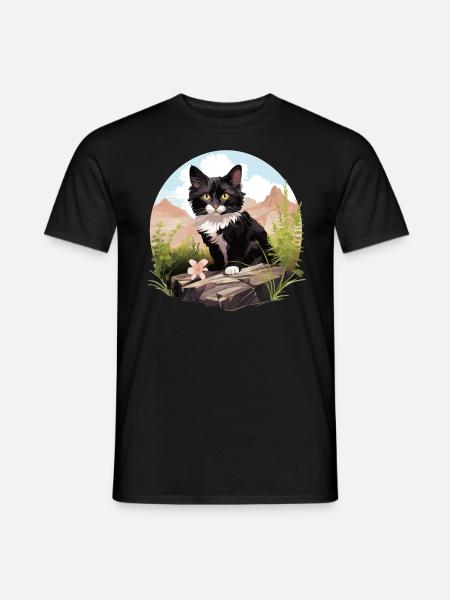 Tuxedo Kitten Tuxedo Cat - Men's T-Shirt - black