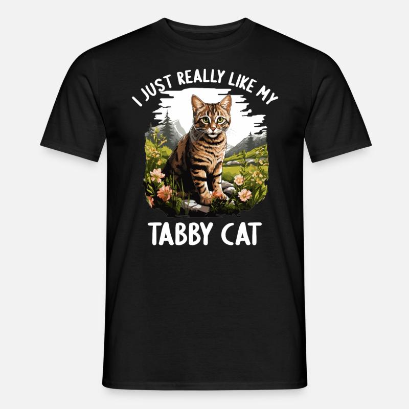 Tabby Kitten Tabby Cat - Men's T-Shirt - black