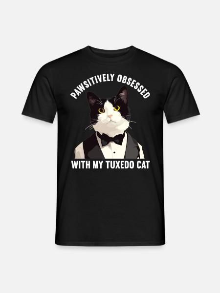 Tuxedo Kitten Tuxedo Cat - Men's T-Shirt - black