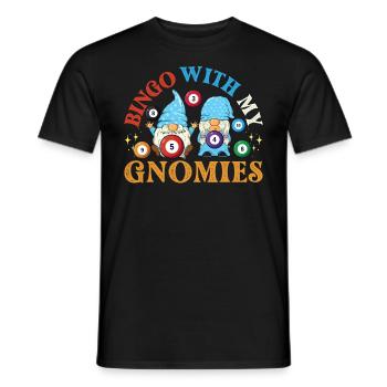 Bingo Mit Meinen Gnomies Lustiges Bingo - Männer T-Shirt - Schwarz - Vorne - AI Model Male 178 light (178cm)