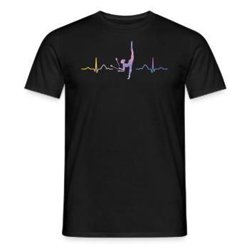 Clubs de gymnastique Ekg Gymnastique rythmique - T-shirt homme - noir - Devant - AI Model Male 178 light (178cm)