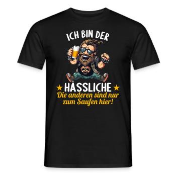 the ugly one marries bachelor party bachelor party - Men's T-Shirt - black - Front - AI Model Male 178 light (178cm)