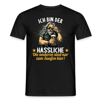 the ugly one marries bachelor party bachelor party - Men's T-Shirt - black - Front - AI Model Male 178 light (178cm)