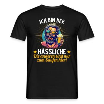 the ugly one marries bachelor party bachelor party - Men's T-Shirt - black - Front - AI Model Male 178 light (178cm)