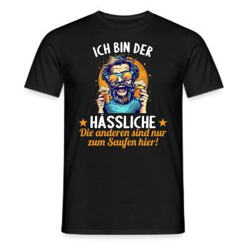 the ugly one marries bachelor party bachelor party - Men's T-Shirt - black - Front - AI Model Male 178 light (178cm)