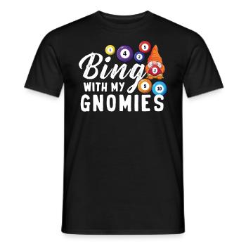 Bingo Mit Meinen Gnomies Lustiges Bingo - Männer T-Shirt - Schwarz - Vorne - AI Model Male 178 light (178cm)