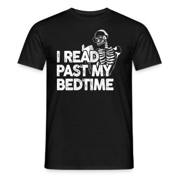 Ich Lese Nach Der Schlafenszeit Skelett - Männer T-Shirt - Schwarz - Vorne - AI Model Male 178 light (178cm)