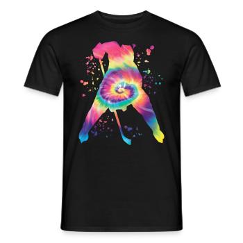 Eishockeyspieler Jungen Eishockey - Männer T-Shirt - Schwarz - Vorne - AI Model Male 178 light (178cm)