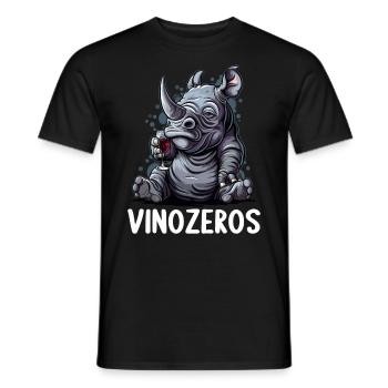 Vinozeros Weinkenner Weintrinker Weinliebhaber - Männer T-Shirt - Schwarz - Vorne - AI Model Male 178 light (178cm)