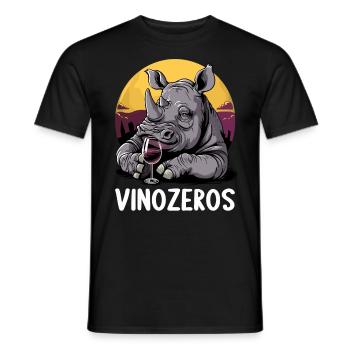 Vinozeros Weinkenner Weintrinker Weinliebhaber - Männer T-Shirt - Schwarz - Vorne - AI Model Male 178 light (178cm)