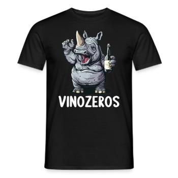 Vinozeros Wine Connoisseur Wine Drinker Wine Lovers - Men's T-Shirt - black - Front - AI Model Male 178 light (178cm)