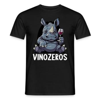 Vinozeros Weinkenner Weintrinker Weinliebhaber - Männer T-Shirt - Schwarz - Vorne - AI Model Male 178 light (178cm)