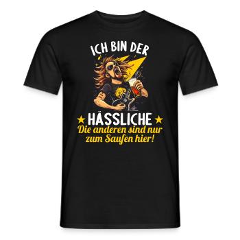the ugly one marries bachelor party bachelor party - Men's T-Shirt - black - Front - AI Model Male 178 light (178cm)