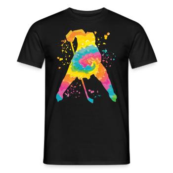 Eishockeyspieler Jungen Eishockey - Männer T-Shirt - Schwarz - Vorne - AI Model Male 178 light (178cm)