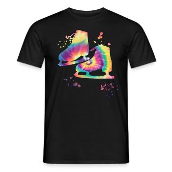 Figure Skating Ice Skating Figure Skating - Men's T-Shirt - black - Front - AI Model Male 178 light (178cm)