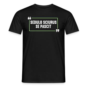 Latin Funny Latin Saying - Men's T-Shirt - black - Front - AI Model Male 178 light (178cm)