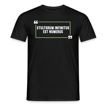 Latin Funny Latin Saying - Men's T-Shirt - black - Front - AI Model Male 178 light (178cm)