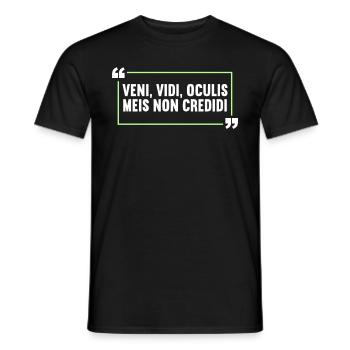 Latin Funny Latin Saying - Men's T-Shirt - black - Front - AI Model Male 178 light (178cm)