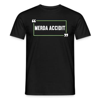 Latin Funny Latin Saying - Men's T-Shirt - black - Front - AI Model Male 178 light (178cm)