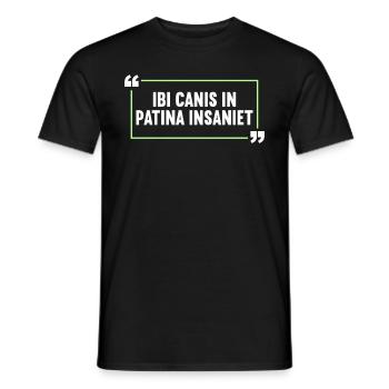 Latin Funny Latin Saying - Men's T-Shirt - black - Front - AI Model Male 178 light (178cm)