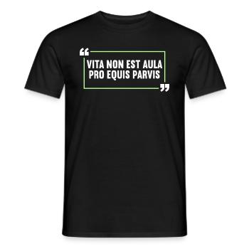 Latin Funny Latin Saying - Men's T-Shirt - black - Front - AI Model Male 178 light (178cm)
