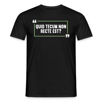 Latin Funny Latin Saying - Men's T-Shirt - black - Front - AI Model Male 178 light (178cm)
