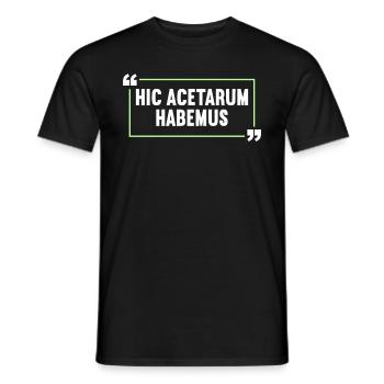 Latin Funny Latin Saying - Men's T-Shirt - black - Front - AI Model Male 178 light (178cm)