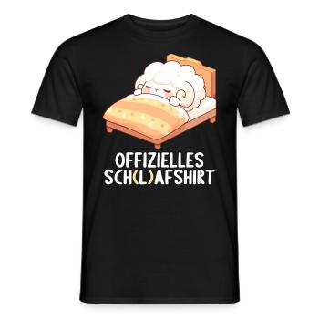 Chemise officielle de mouton Chemise de nuit officielle - T-shirt homme - noir - Devant - AI Model Male 178 light (178cm)