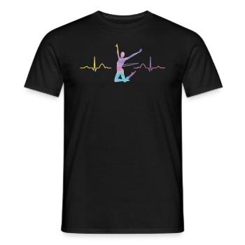 Gymnastique rythmique - T-shirt homme - noir - Devant - AI Model Male 178 light (178cm)