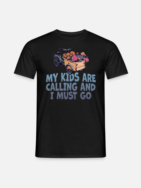 My kids call Cargo Cargobike - Men's T-Shirt - black