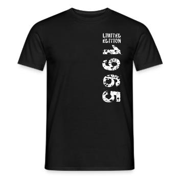 Idée cadeau anniversaire 1965 Édition Vintage 1965 - T-shirt homme - noir - Devant - AI Model Male 178 light (178cm)