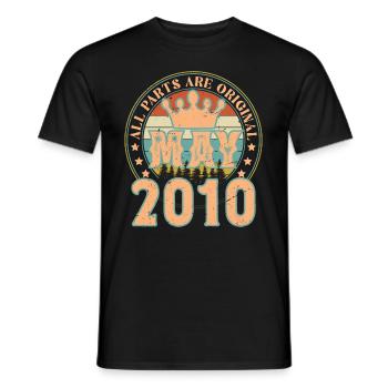 May 2010. May 2010 Birthday Gift. May 2010 - Men's T-Shirt - black - Front - AI Model Male 178 light (178cm)