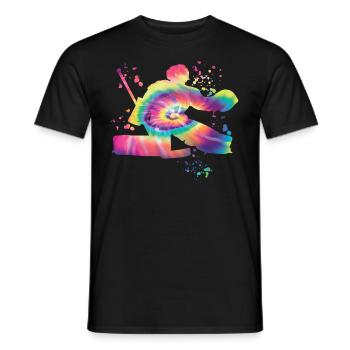 Eishockeyspieler Jungen Eishockey - Männer T-Shirt - Schwarz - Vorne - AI Model Male 178 light (178cm)